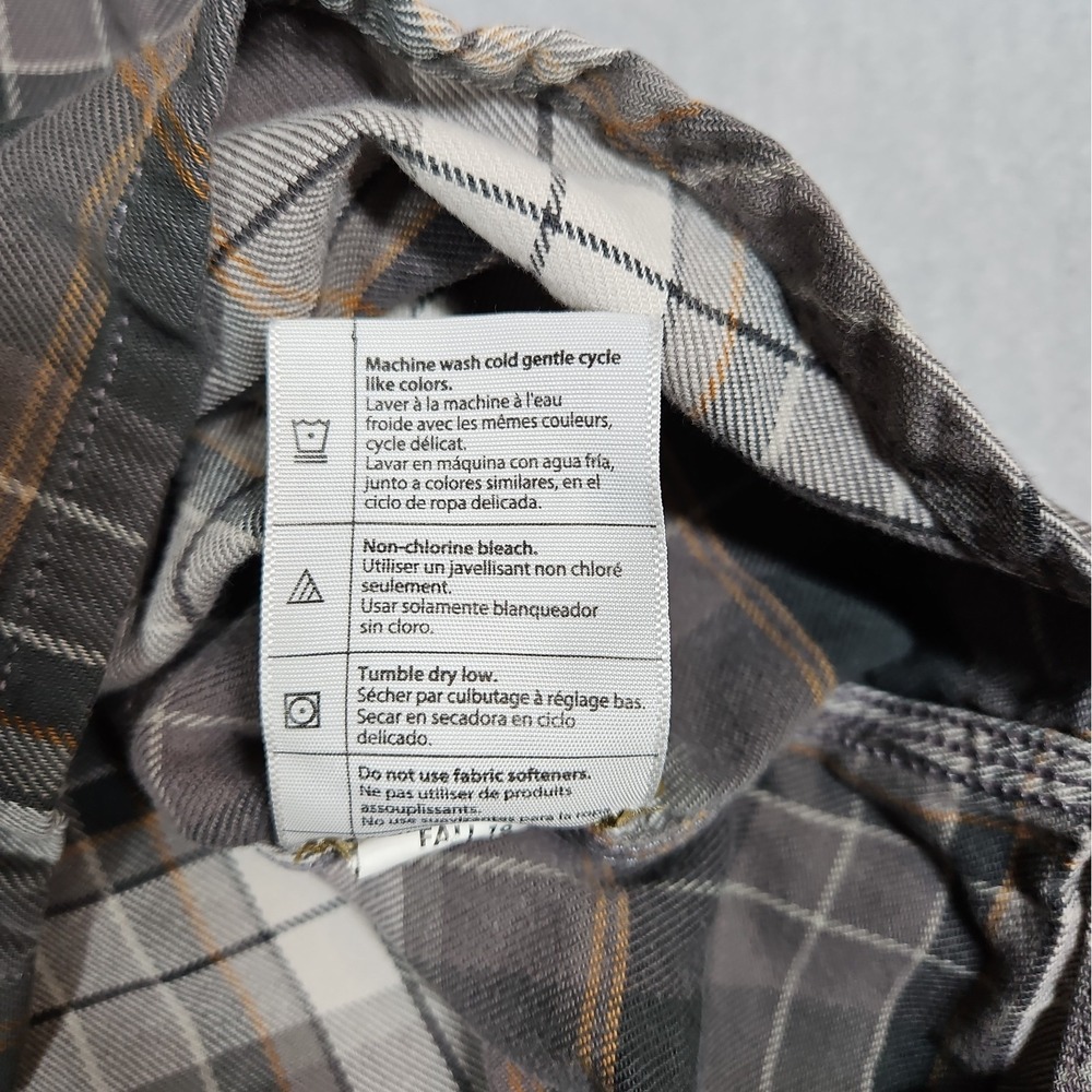 Carhartt Womens Brown Plaid Button Up Long Sleeve Flannel Shirt Size Medium - Picture 6 of 10